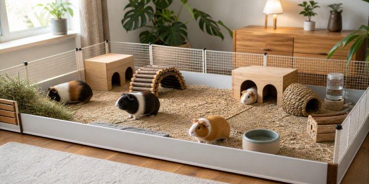 Zu sehen ist das Beitragsbild 1 zum Beitrag: Meerschweinchen Gehegegröße